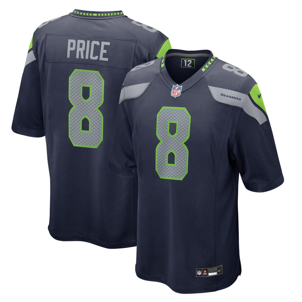 Seattle Seahawks Jadarian Price Nike Team Game Jersey - College Navy