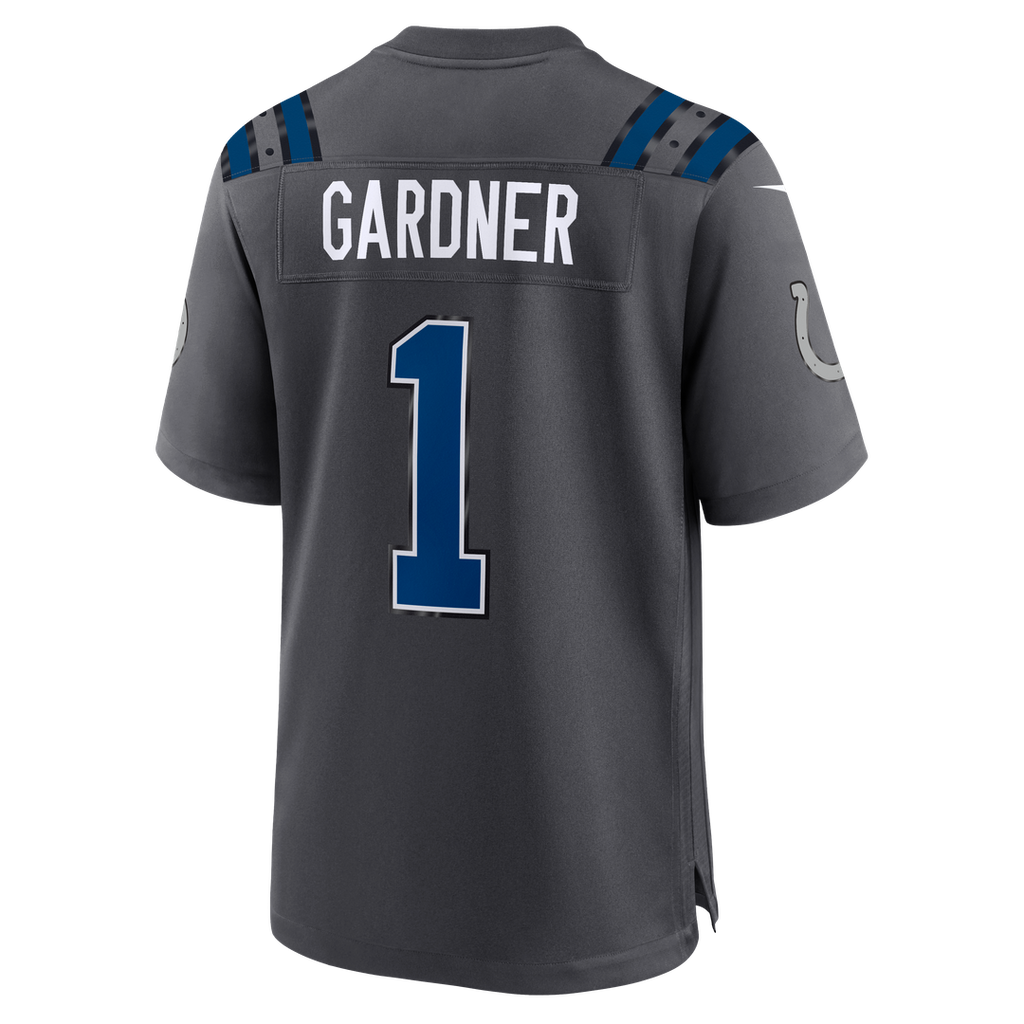Indianapolis Colts Ahmad Sauce Gardner Nike 2026 Rivalries Collection Game Jersey - Anthracite