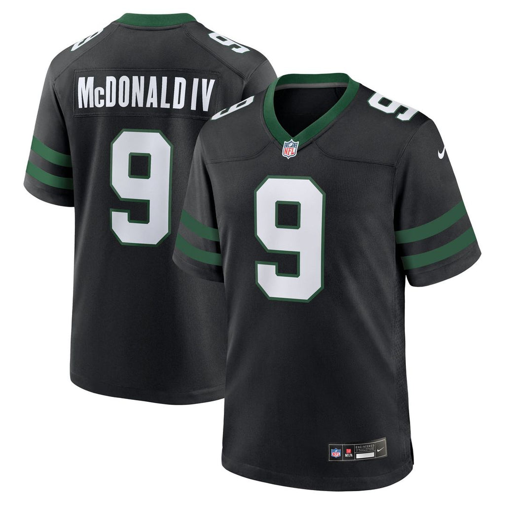 New York Jets Will McDonald IV Nike Alternate Game Jersey - Legacy Black