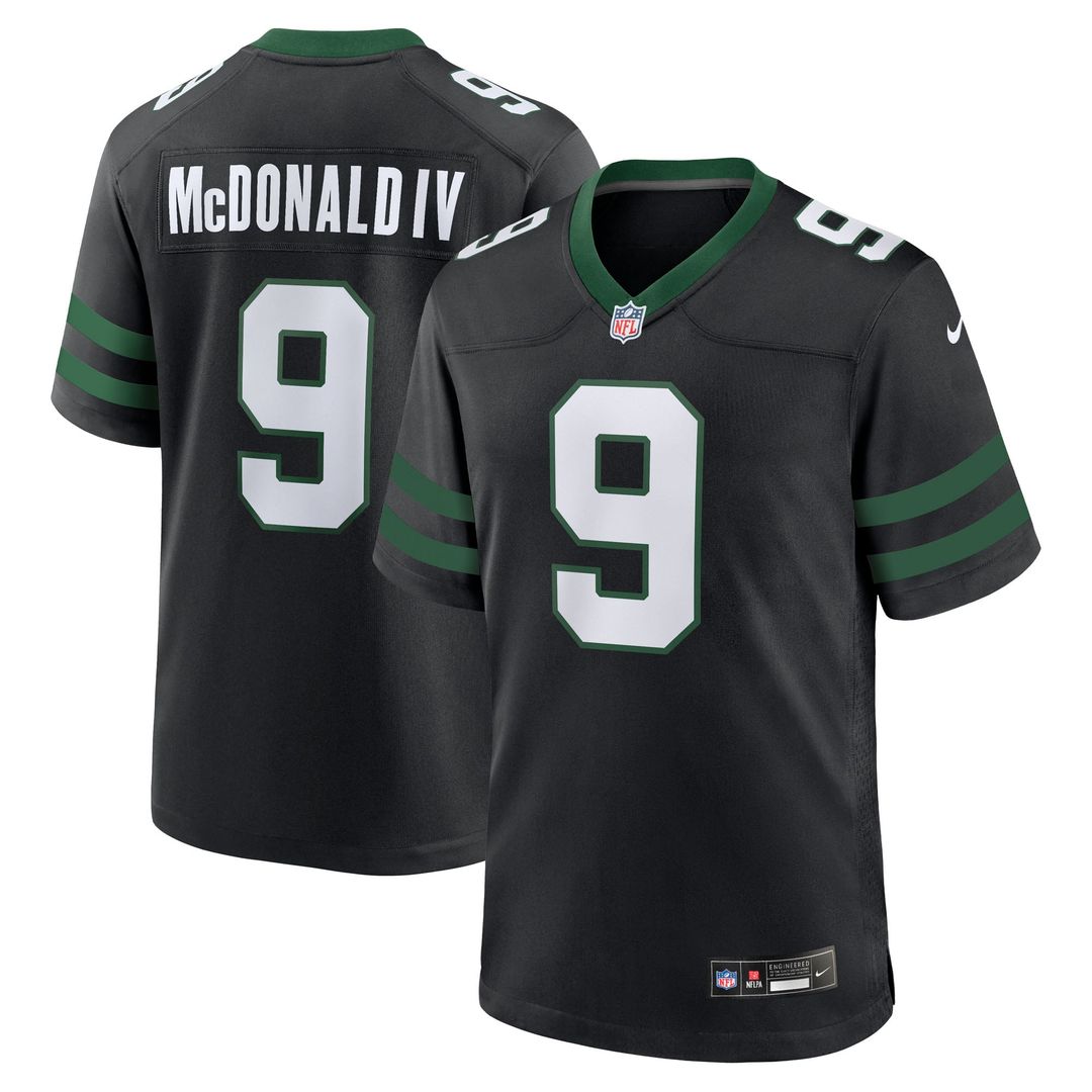 New York Jets Will McDonald IV Nike Alternate Game Jersey - Legacy Black