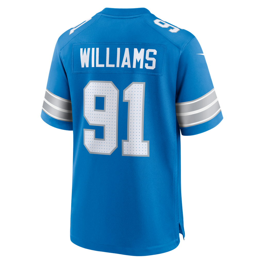 Detroit Lions Tyleik Williams Nike Team Game Jersey - Blue
