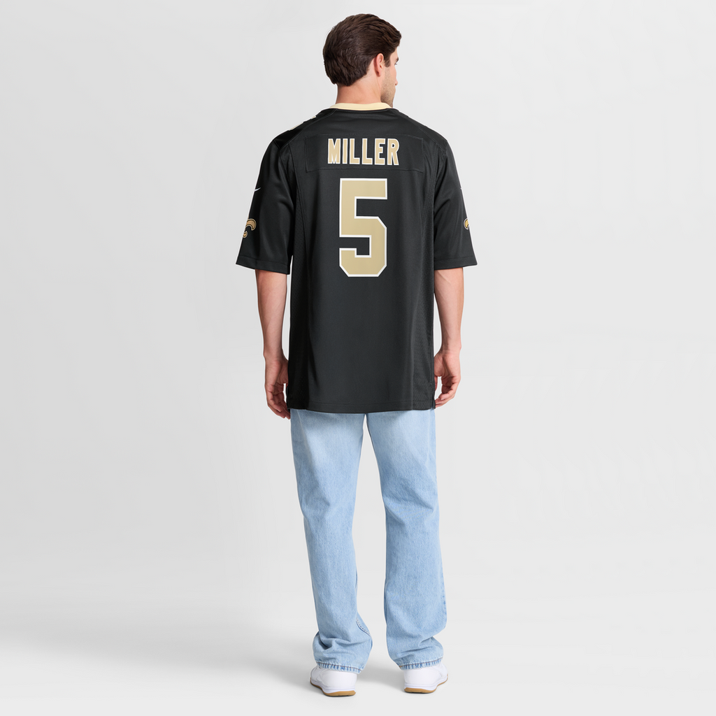 New Orleans Saints Kendre Miller Nike Team Game Jersey - Black