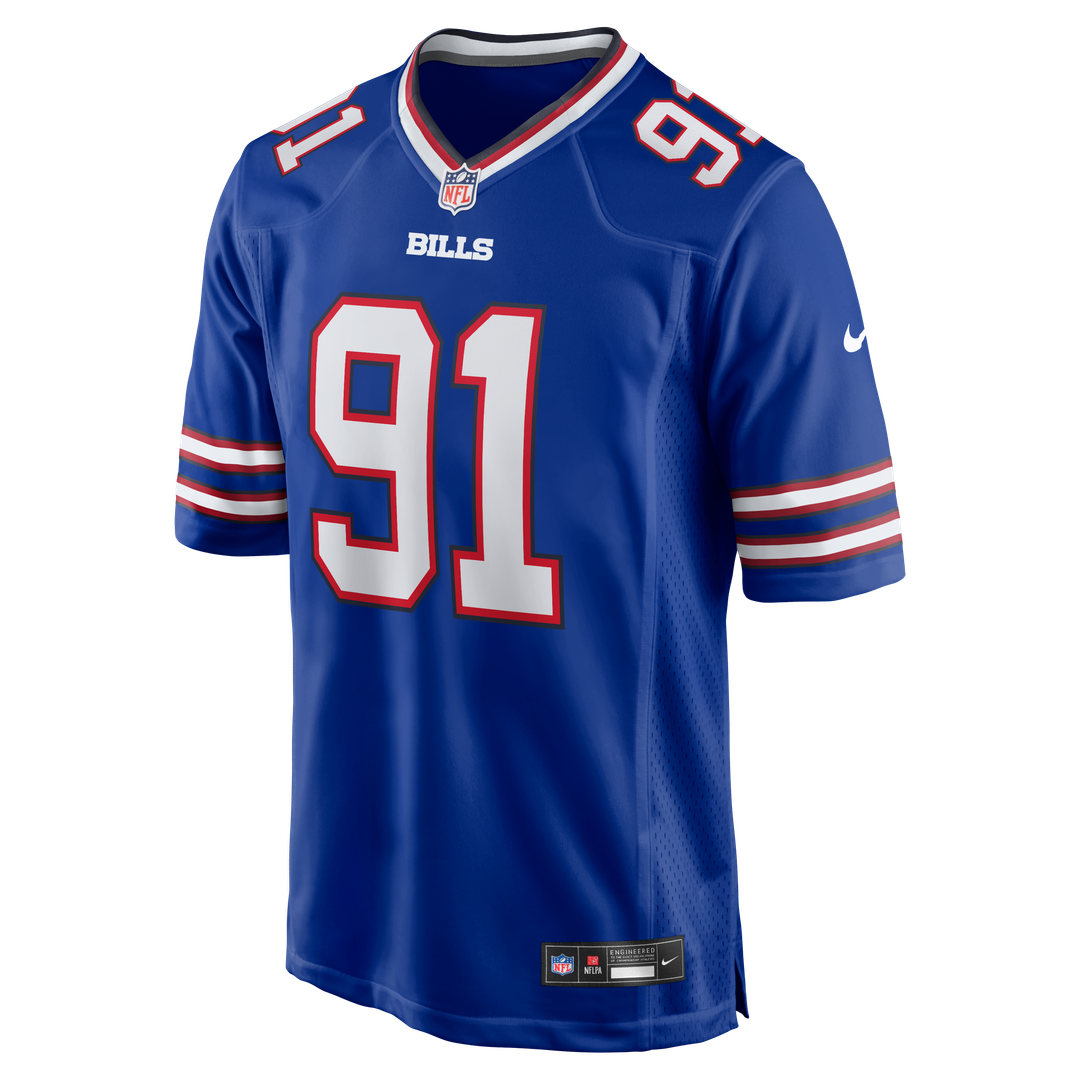 Buffalo Bills Ed Oliver Nike Team Game Player Jersey - Royal