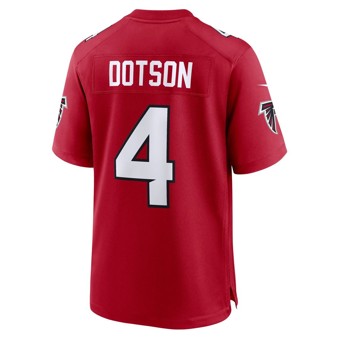 Atlanta Falcons Jahan Dotson Nike Team Game Jersey - Red