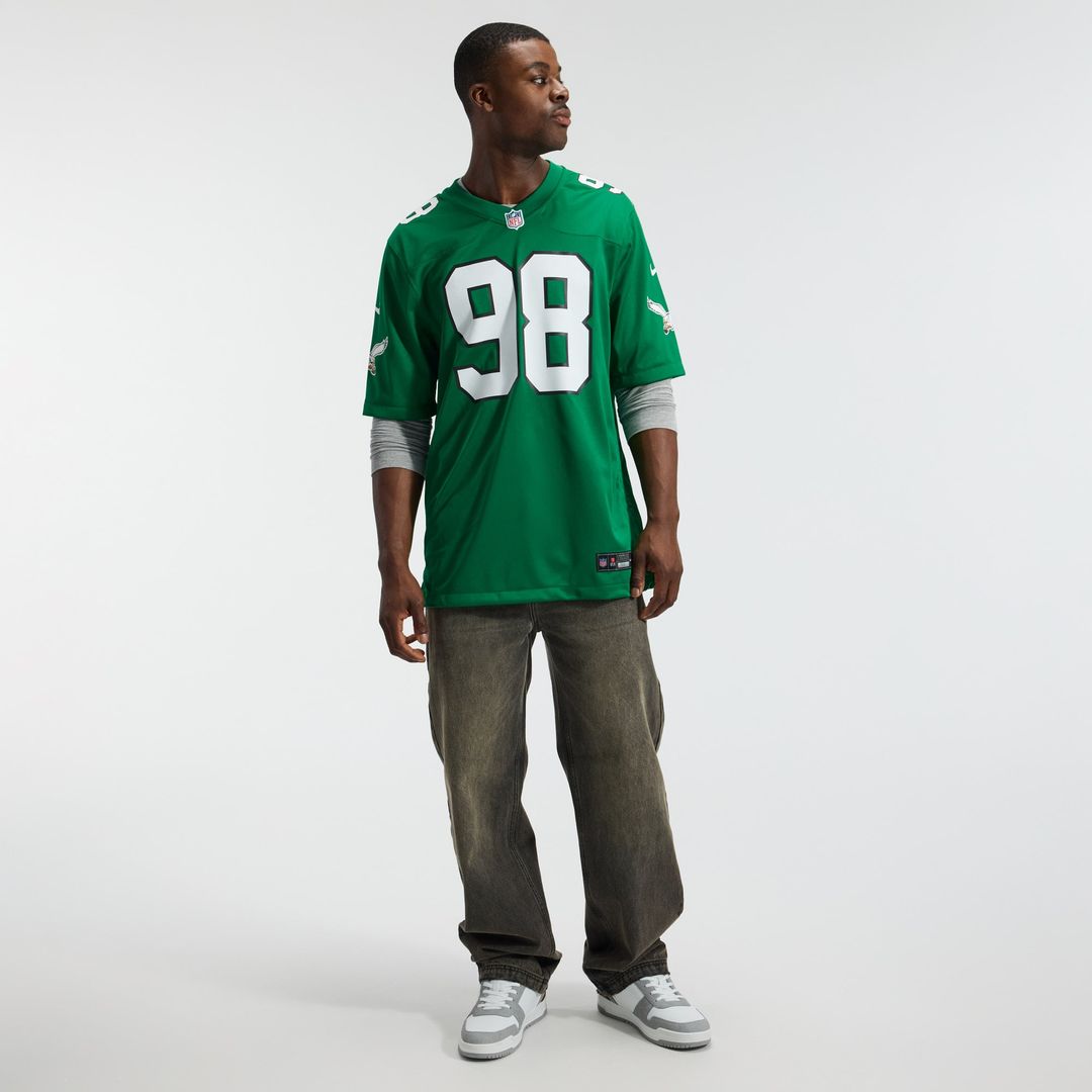 Philadelphia Eagles Jalen Carter Nike Game Jersey - White