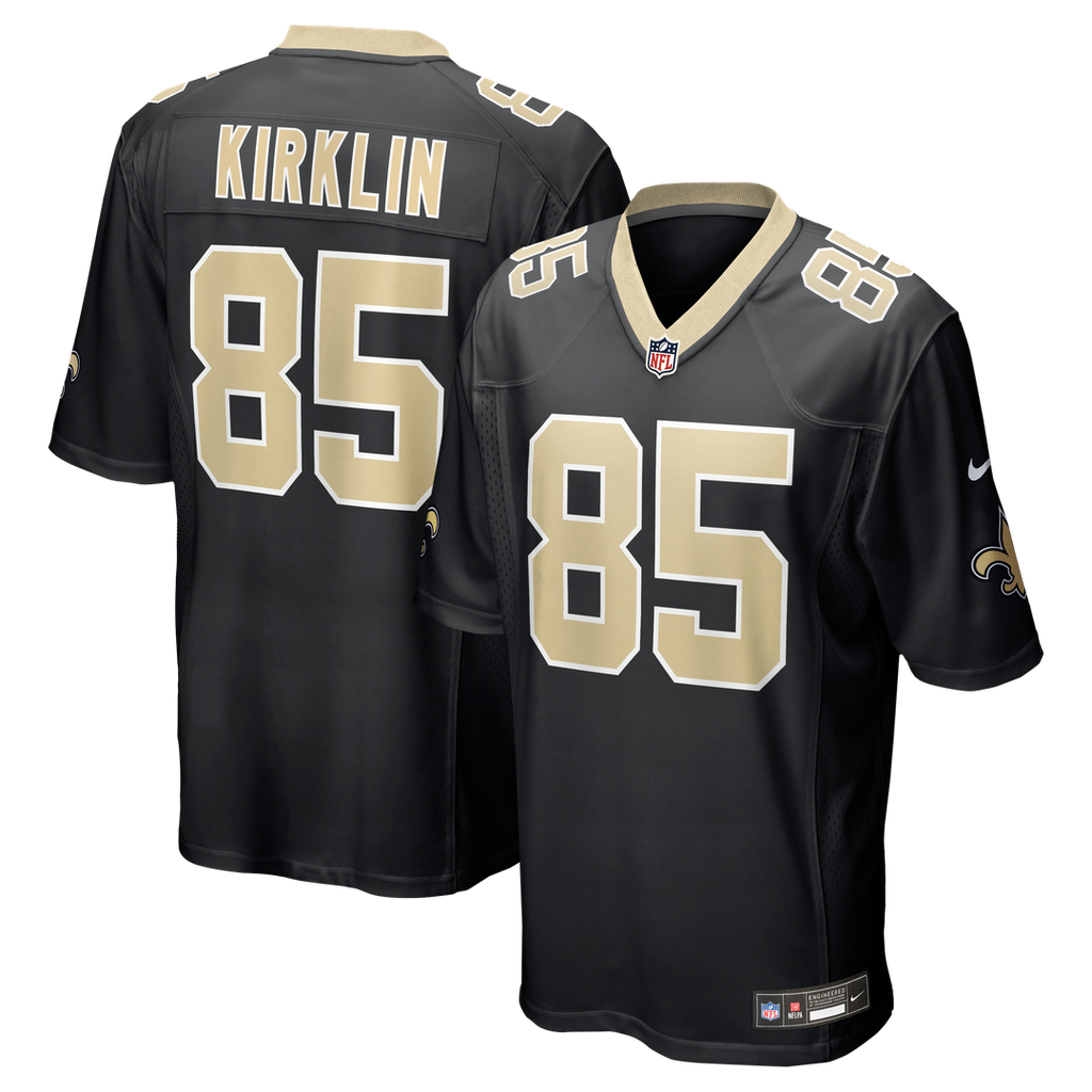 New Orleans Saints Jontre Kirklin Nike Team Game Jersey - Black