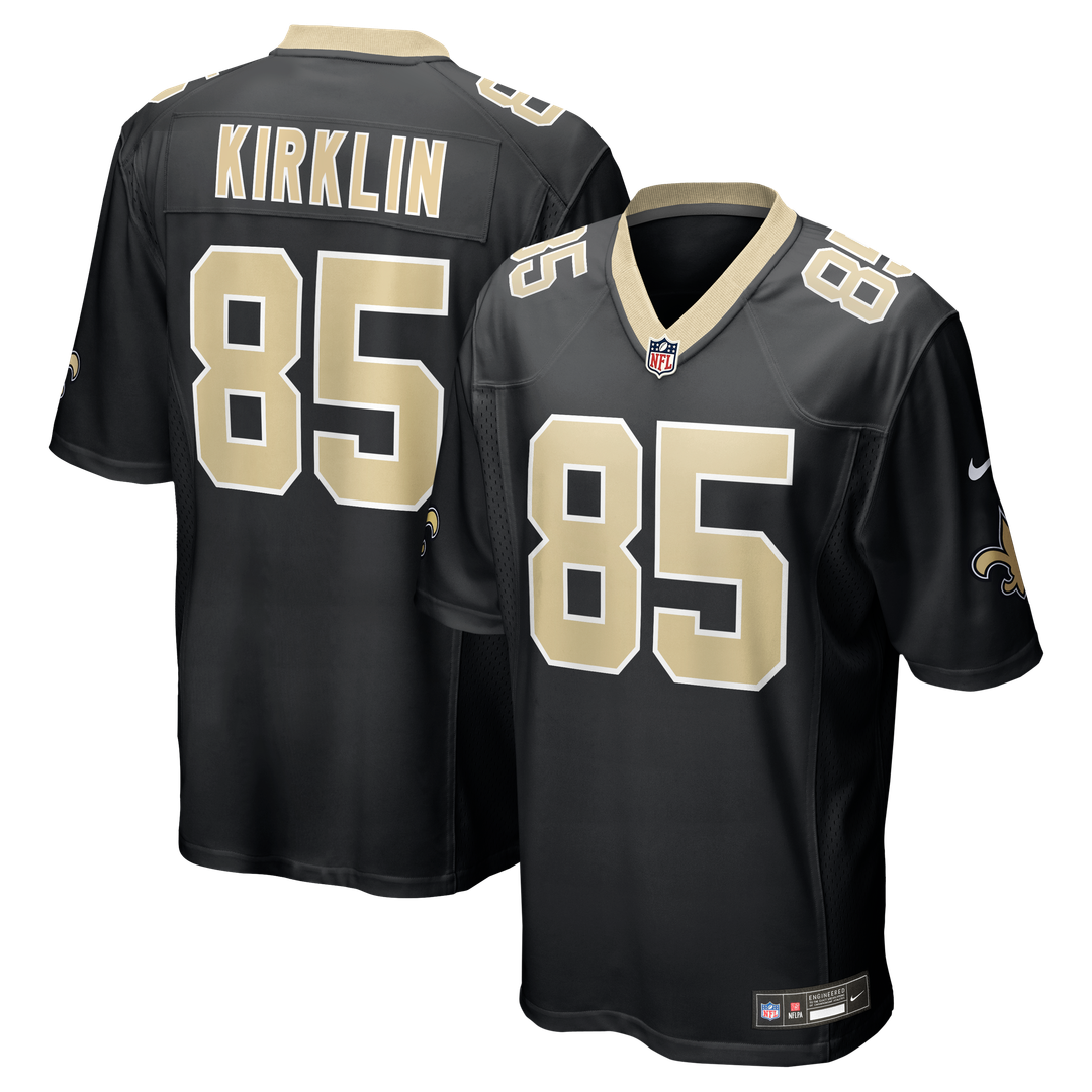 New Orleans Saints Jontre Kirklin Nike Team Game Jersey - Black