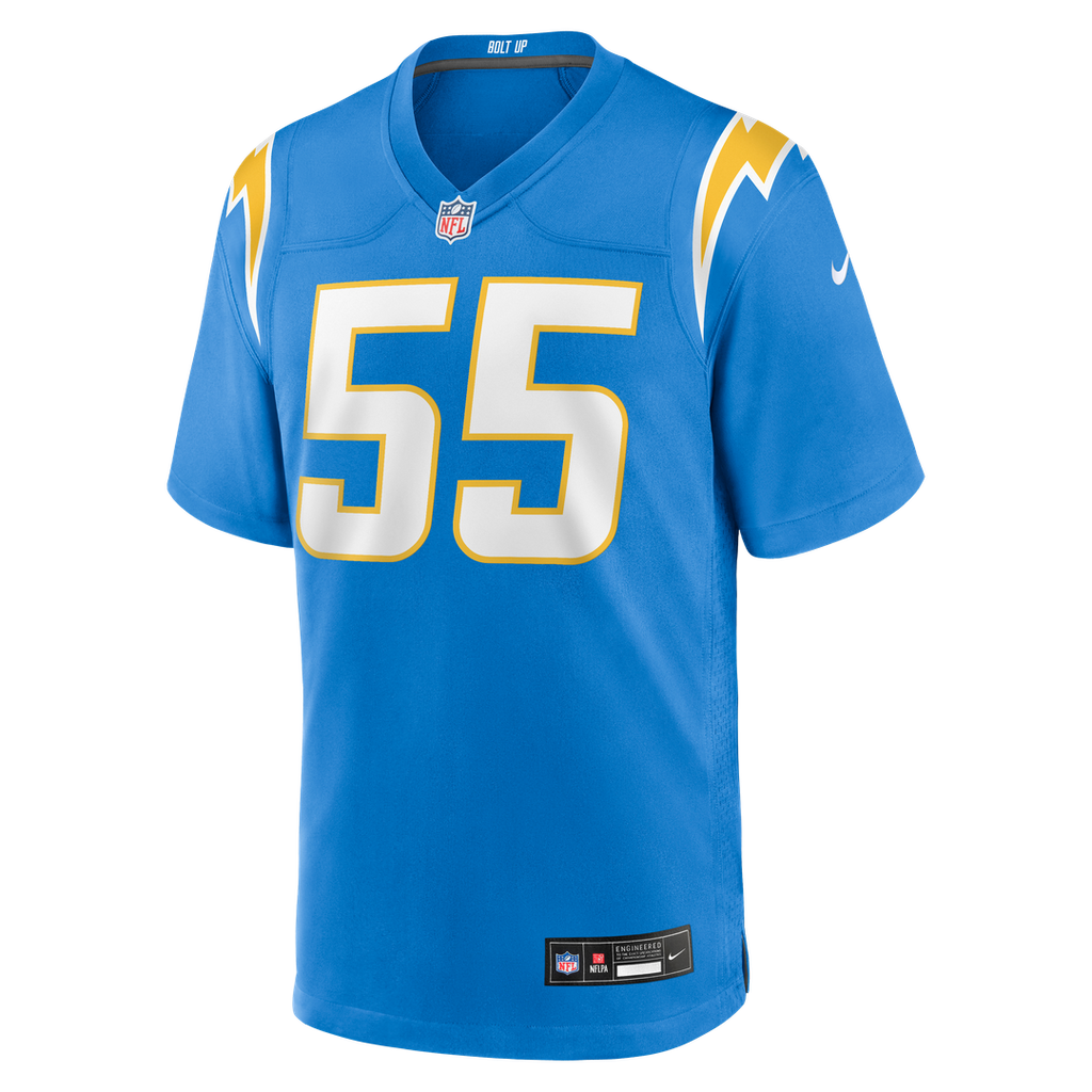 Los Angeles Chargers Junior Seau Nike Game Retired Player Jersey - Powder Blue