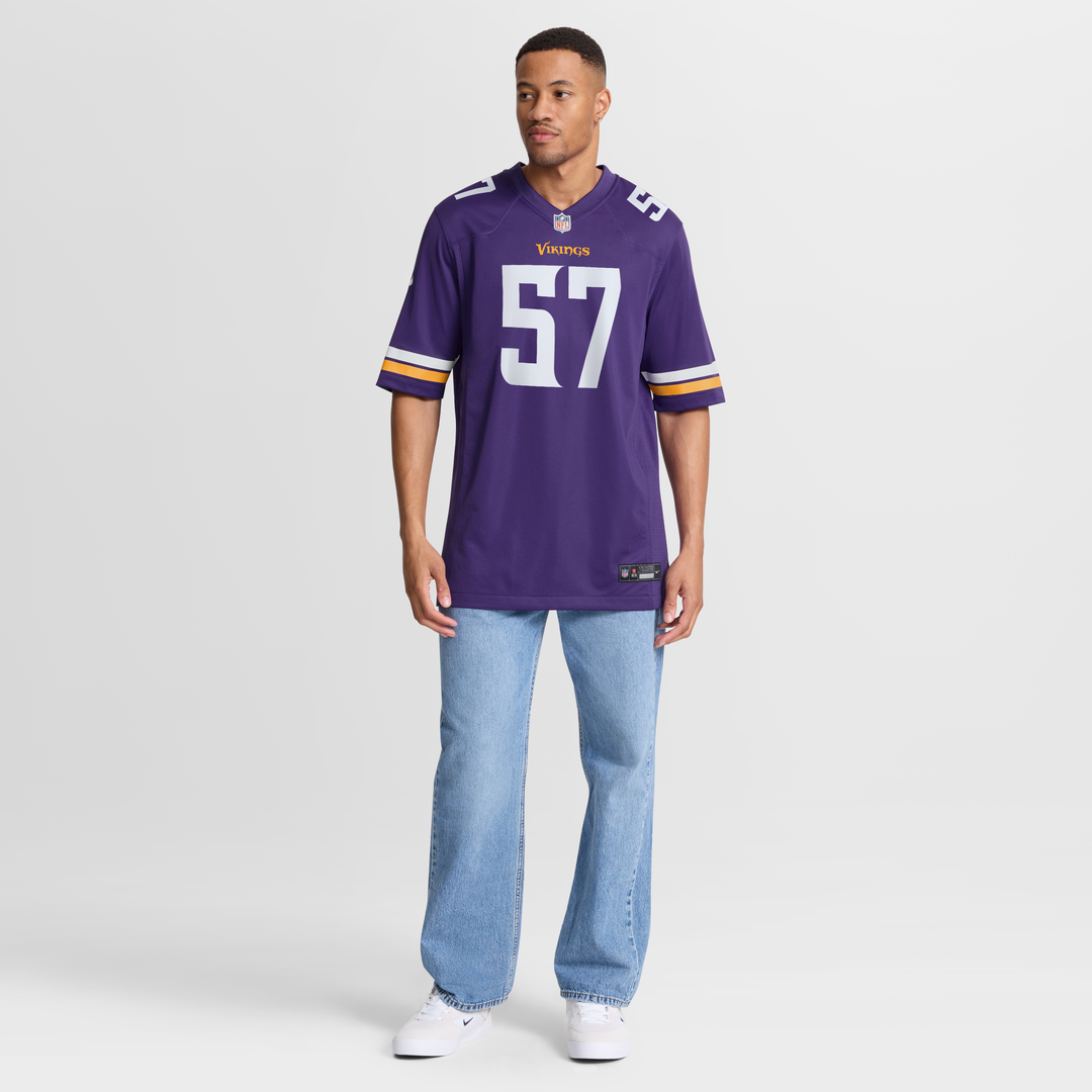 Minnesota Vikings Chaz Chambliss Nike Team Game Jersey - Purple