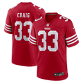 San Francisco 49ers Roger Craig Nike Team Retired Game Jersey - Scarlet