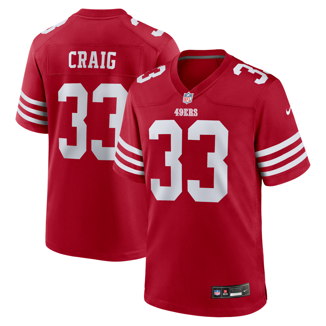 San Francisco 49ers Roger Craig Nike Team Retired Game Jersey - Scarlet