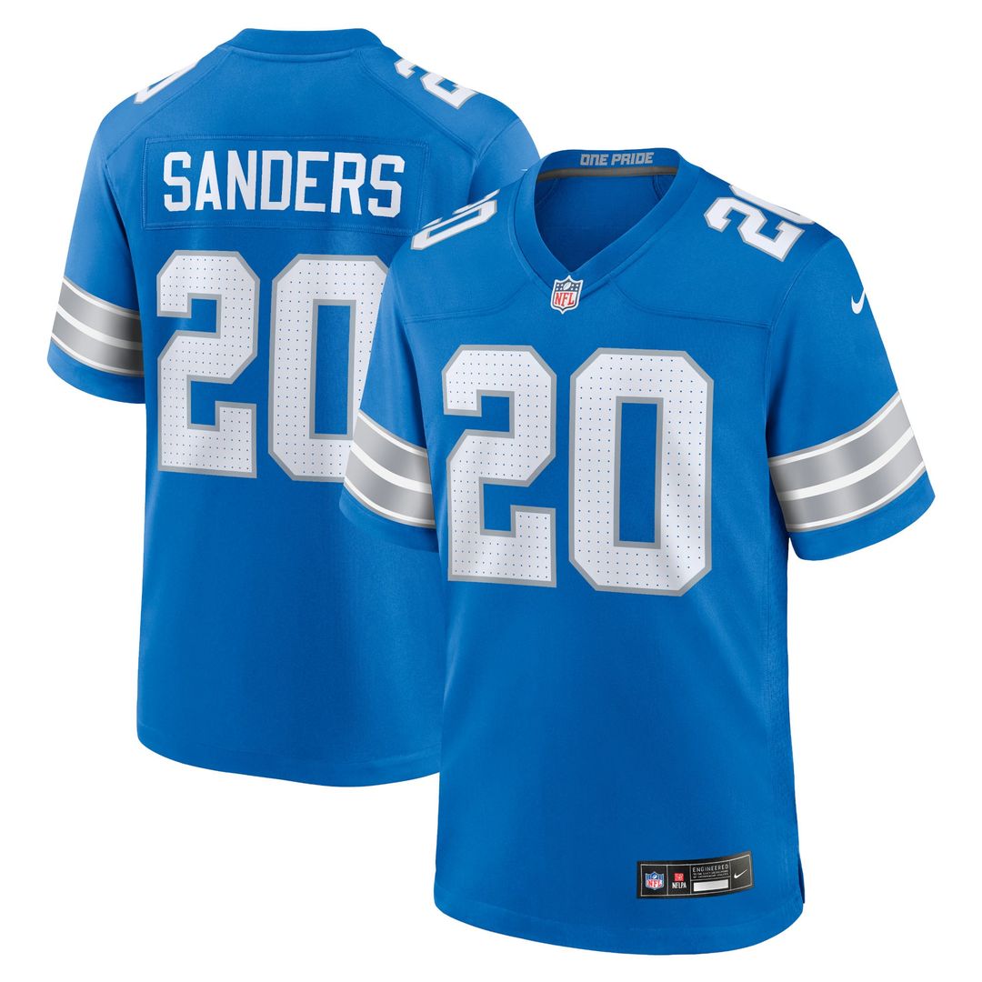 Detroit Lions Barry Sanders Nike Retired Player Game Jersey - Blue