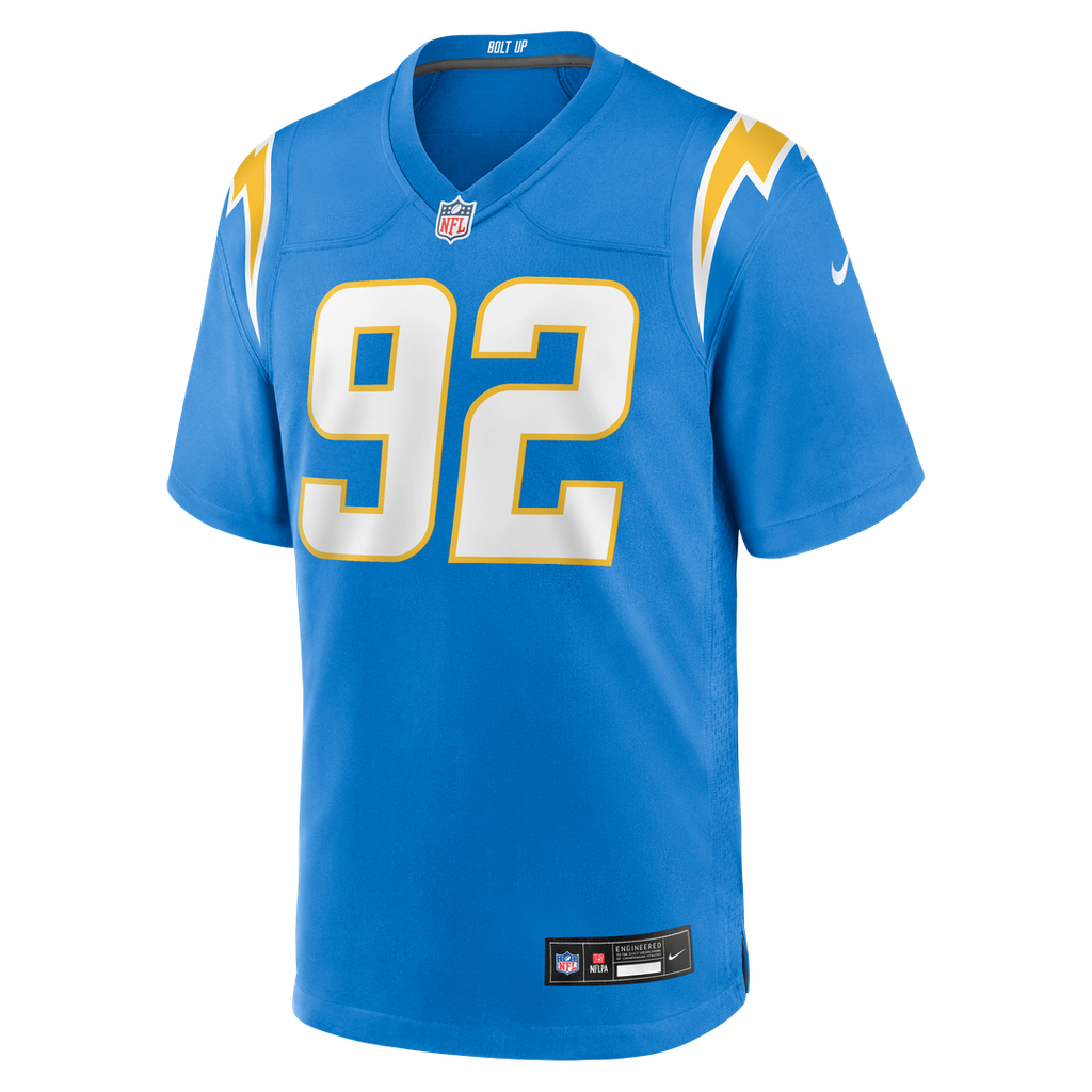 Los Angeles Chargers Justin Eboigbe Nike Team Game Jersey - Powder Blue
