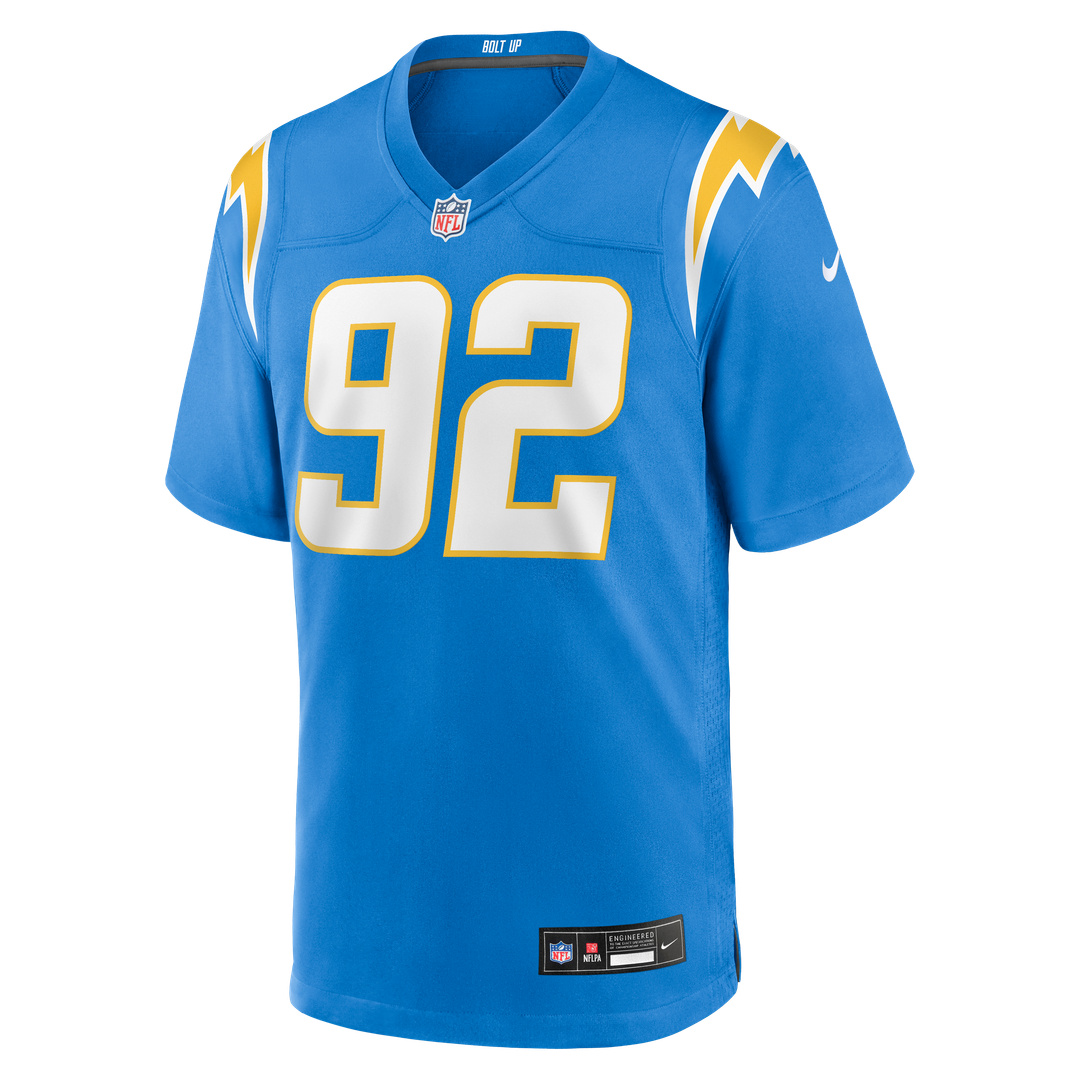 Los Angeles Chargers Justin Eboigbe Nike Team Game Jersey - Powder Blue