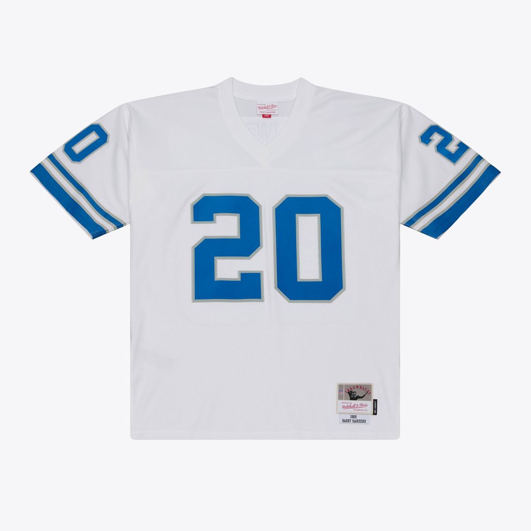 Detroit Lions Barry Sanders Mitchell & Ness 1989 Legacy Replica Player Jersey - White