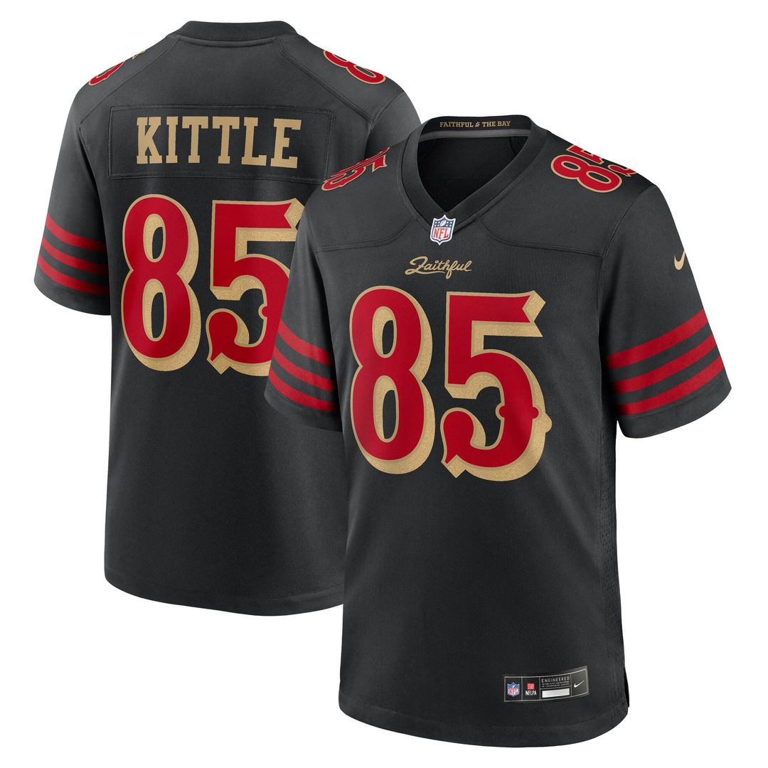San Francisco 49ers George Kittle Nike Rivalries Collection Game Jersey - Black