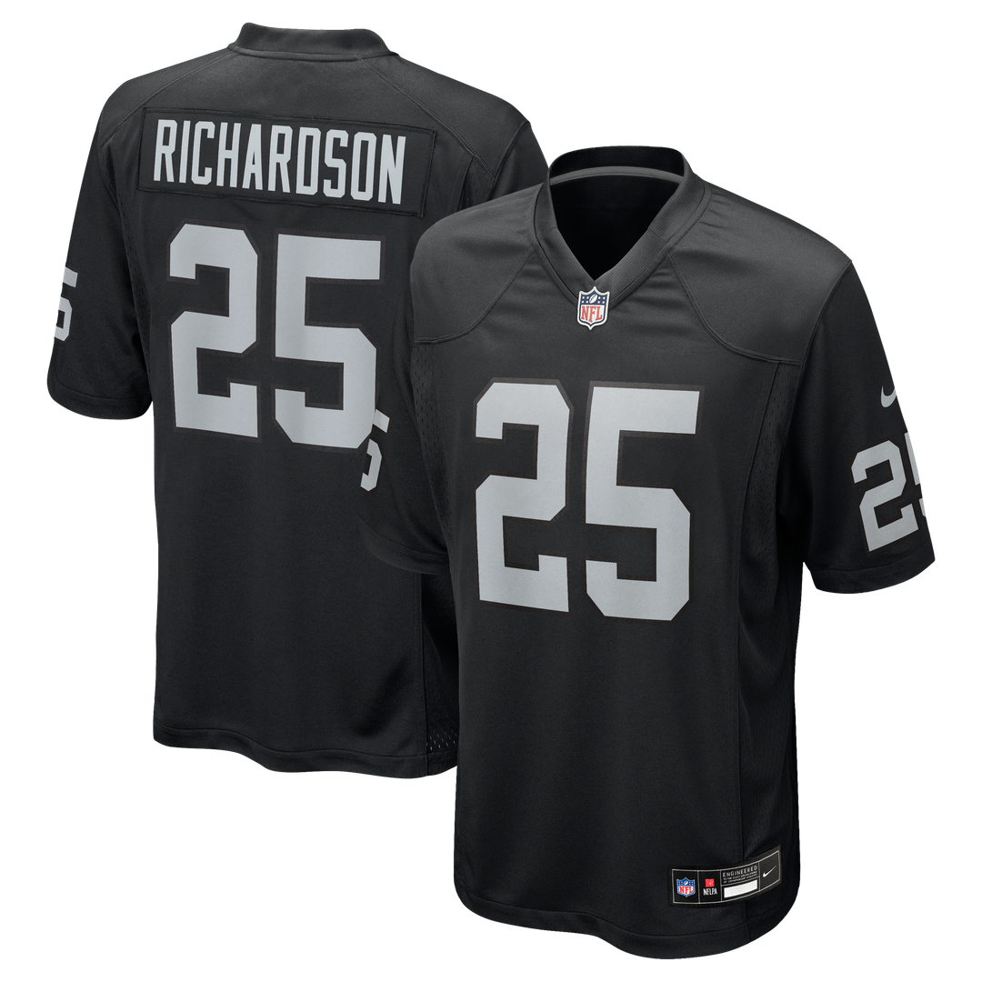 Las Vegas Raiders Decamerion Richardson Nike Team Game Jersey - Black