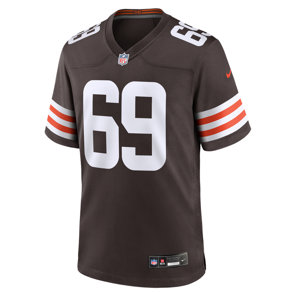 Cleveland Browns Tyre Phillips Nike Team Game Jersey - Brown