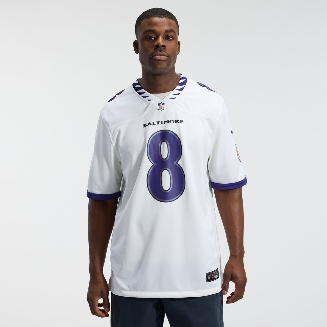 Baltimore Ravens Lamar Jackson Nike Game Jersey - White