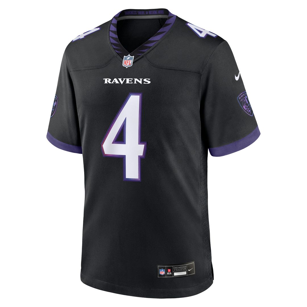 Baltimore Ravens Zay Flowers Nike Alternate Game Jersey - Purple