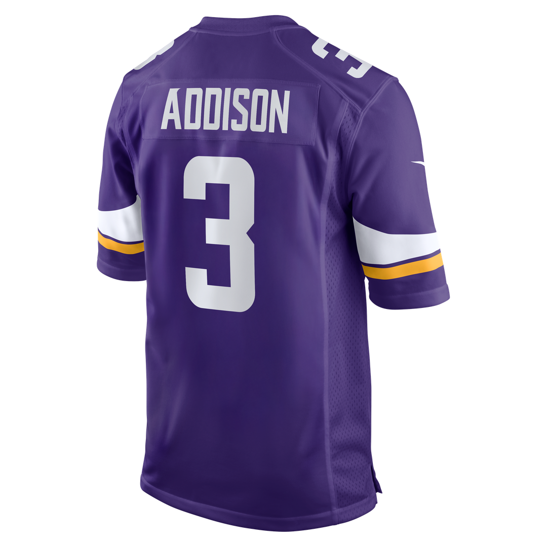 Minnesota Vikings Jordan Addison Nike Game Jersey - Purple