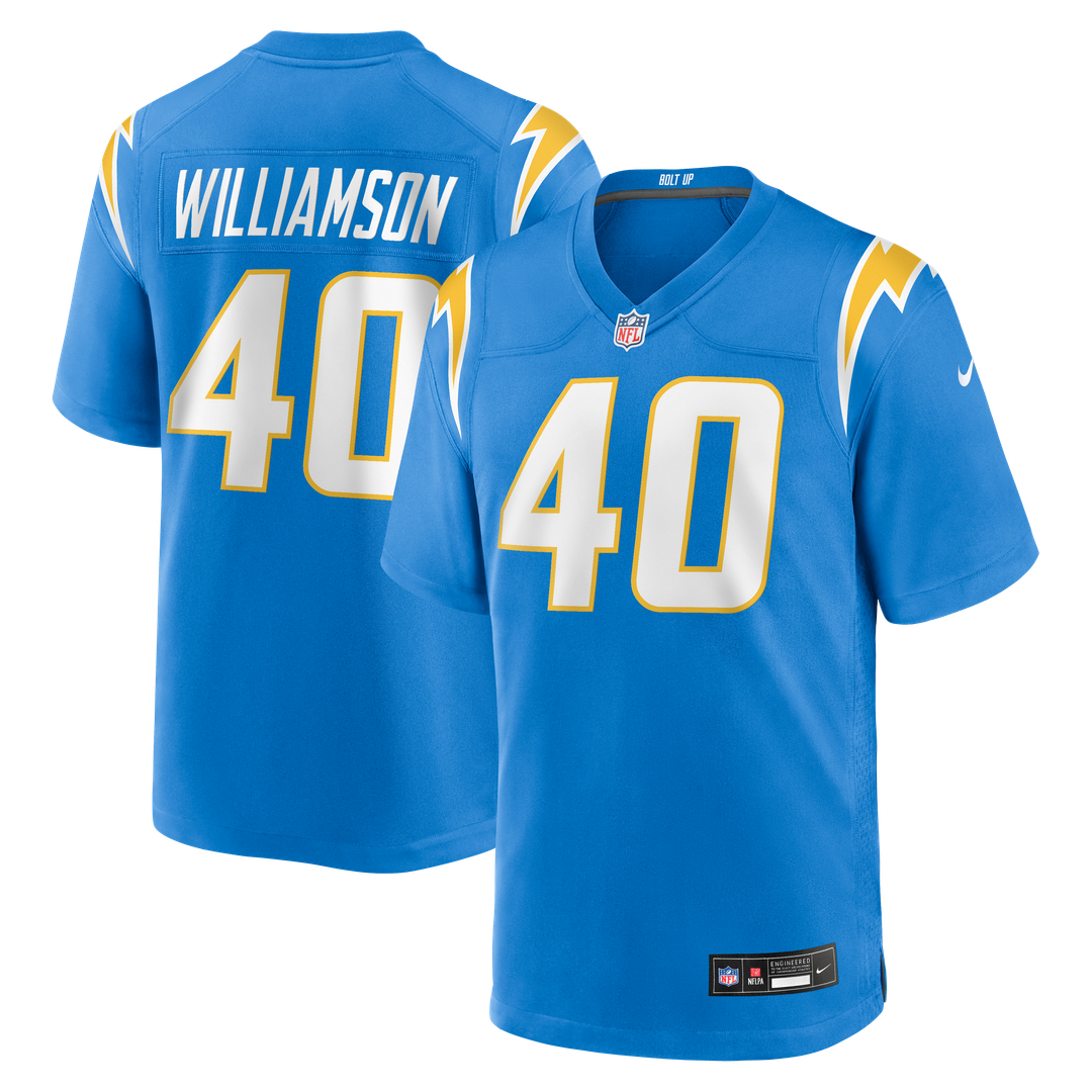Los Angeles Chargers Kendall Williamson Nike Team Game Jersey - Powder Blue
