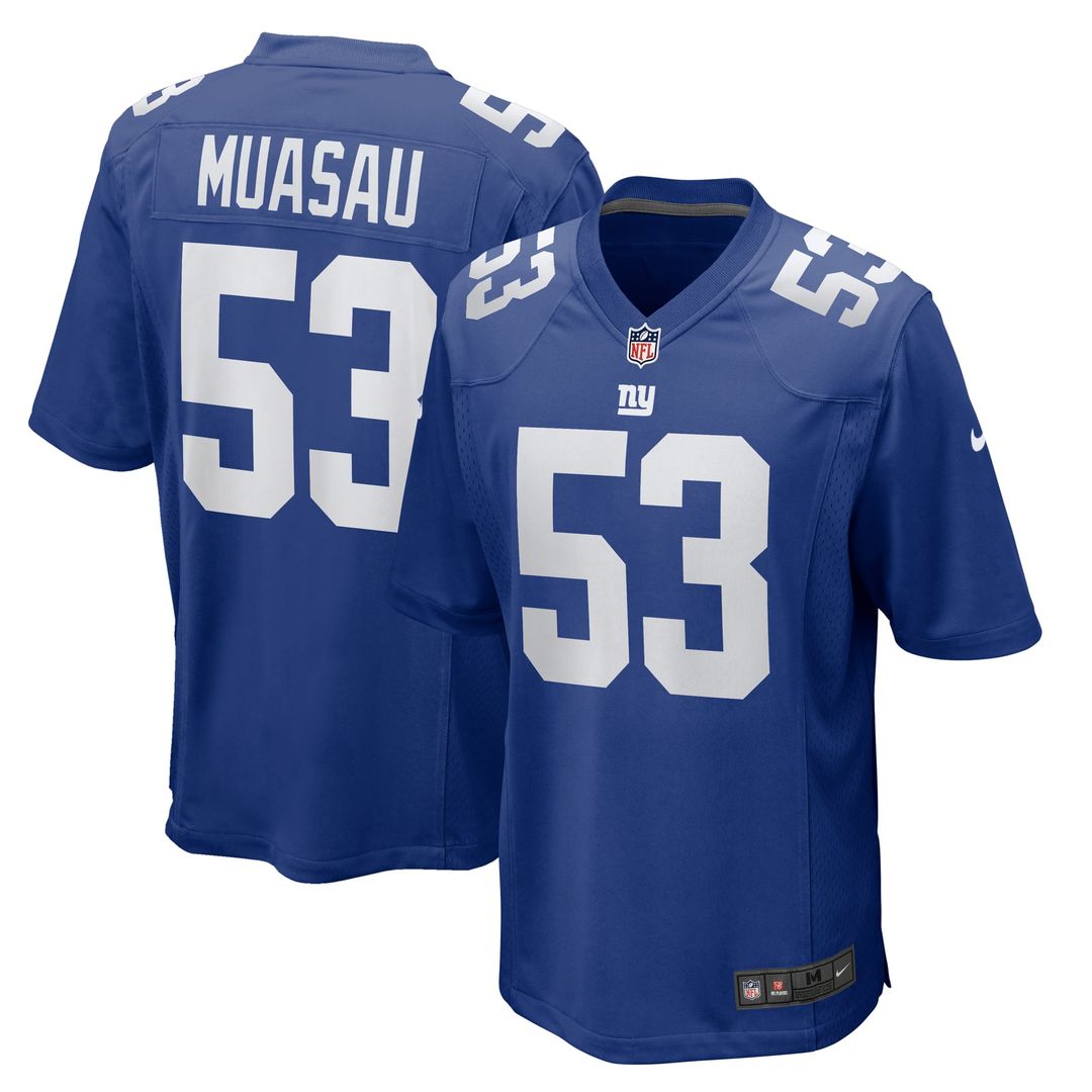 New York Giants Darius Muasau Nike Team Game Jersey - Royal