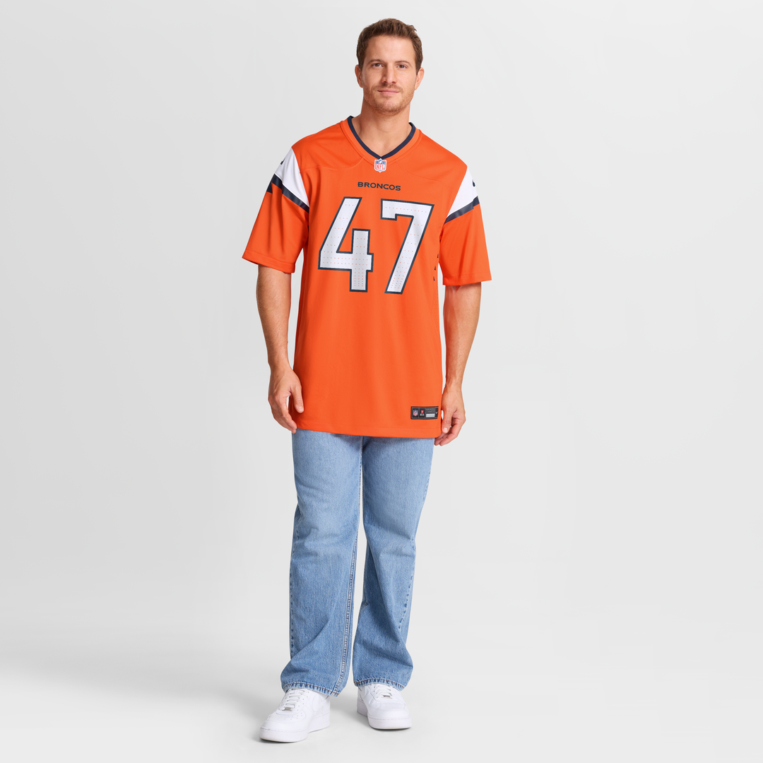 Denver Broncos Karene Reid Nike Team Game Jersey - Orange