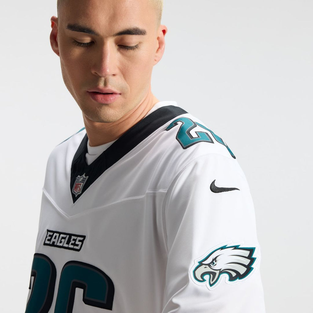 Philadelphia Eagles Saquon Barkley Nike Vapor F.U.S.E. Stitched Limited Jersey - White