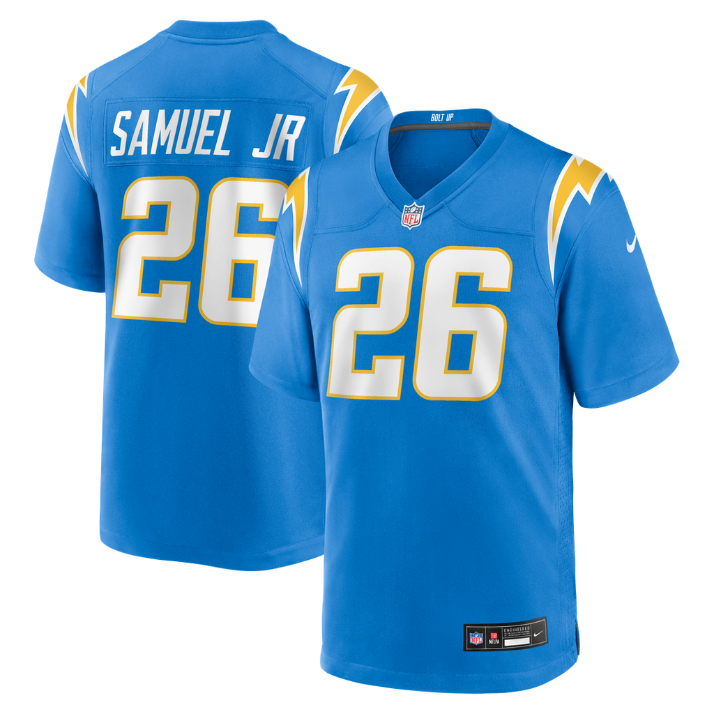 Los Angeles Chargers Asante Samuel Jr. Nike Game Player Jersey - Powder Blue