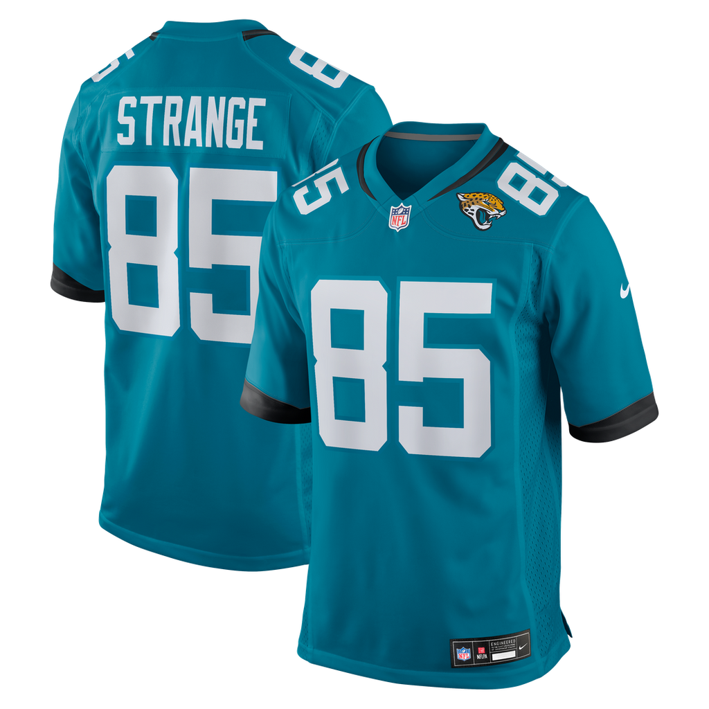 Jacksonville Jaguars Brenton Strange Nike Team Game Jersey - Teal