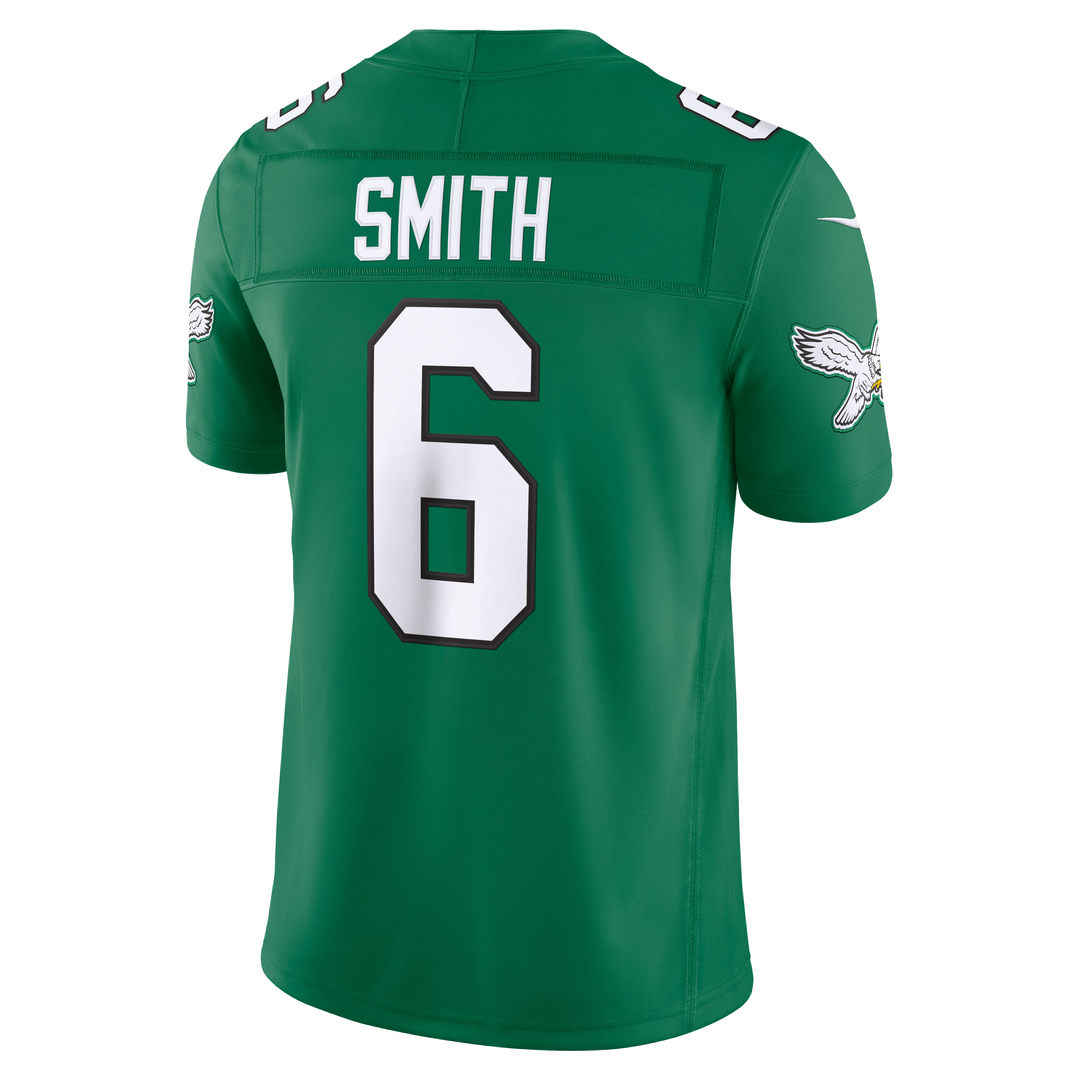 Philadelphia Eagles DeVonta Smith Nike Team Vapor F.U.S.E. Stitched Limited Jersey - Midnight Green
