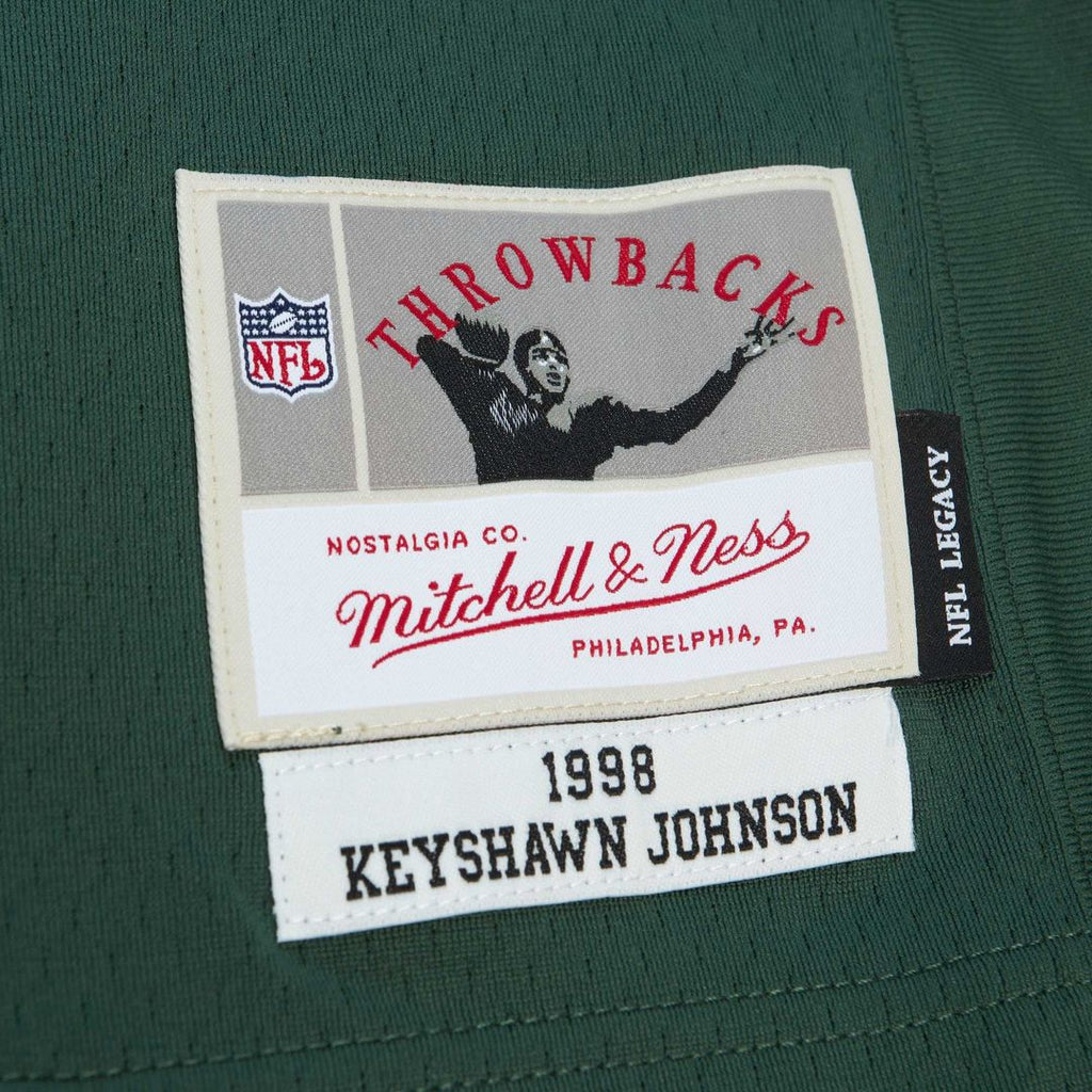 New York Jets Keyshawn Johnson Mitchell & Ness Legacy Replica Jersey - Kelly Green