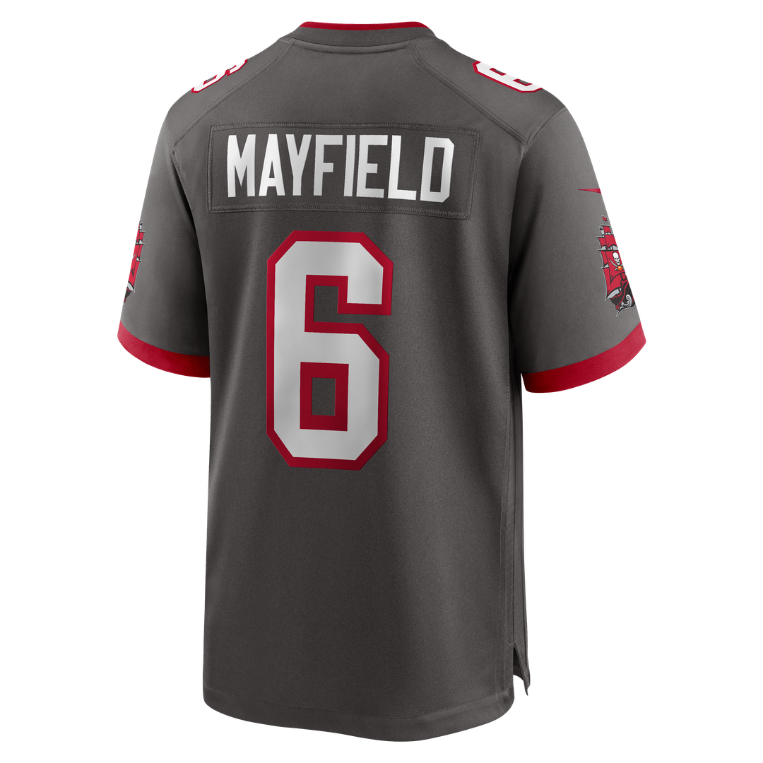 Tampa Bay Buccaneers Baker Mayfield Nike Alternate Game Player Jersey - Pewter