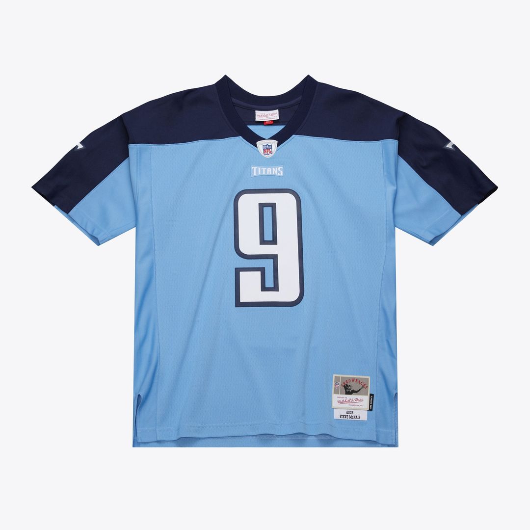 Tennessee Titans Steve McNair Mitchell & Ness 2003 Legacy Replica Jersey - Light Blue