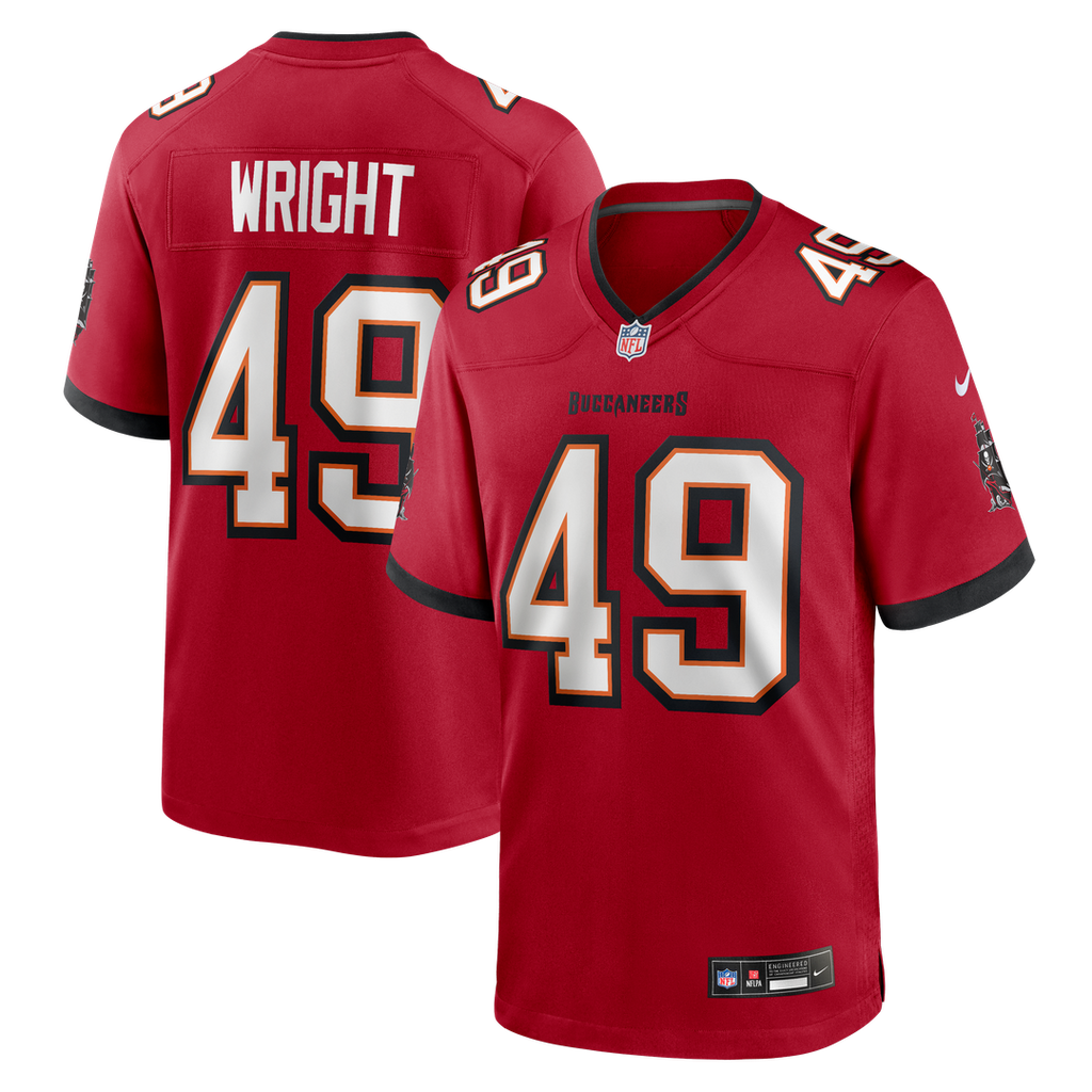 Tampa Bay Buccaneers Owen Wright Nike Team Game Jersey - Red