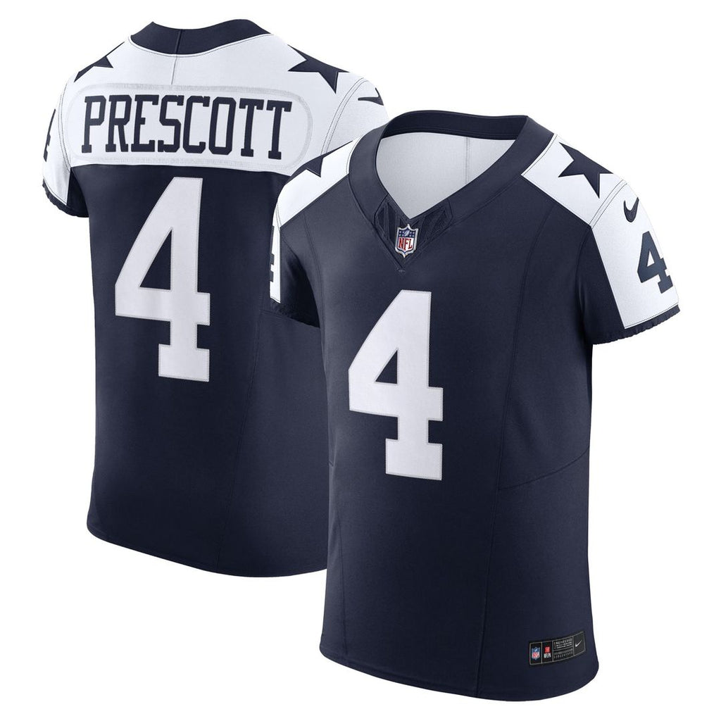 Dallas Cowboys Dak Prescott Nike Alternate Vapor F.U.S.E. Elite Jersey - Navy