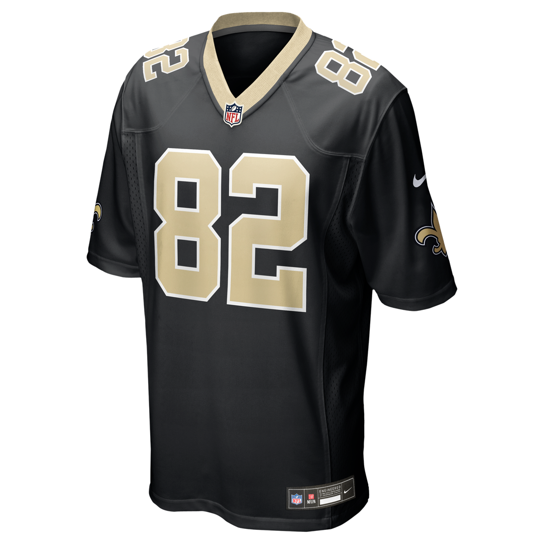 New Orleans Saints Bob Pollard Nike Game Retired Player Jersey - Black