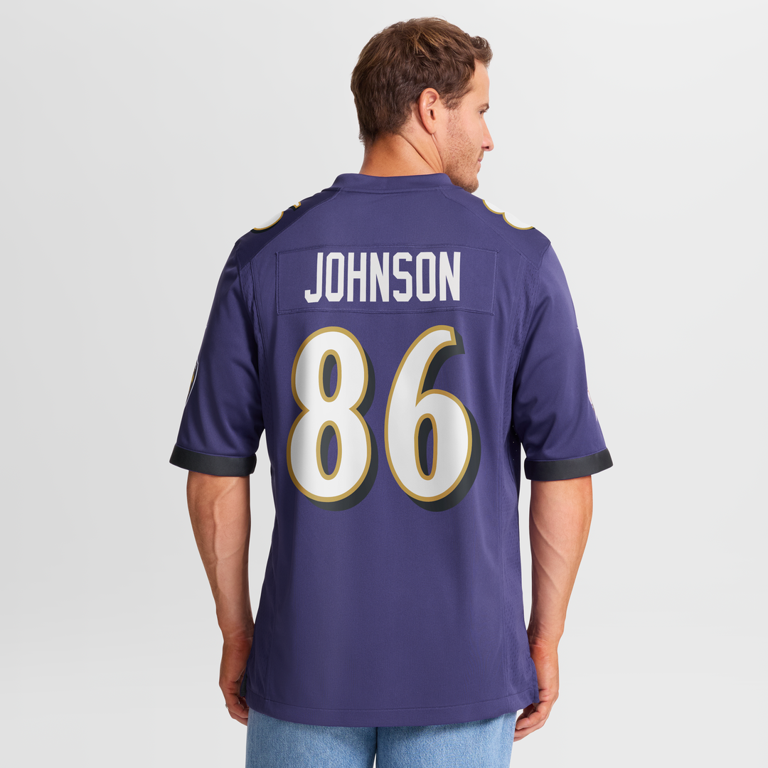 Baltimore Ravens Cornelius Johnson Nike Team Game Jersey - Purple