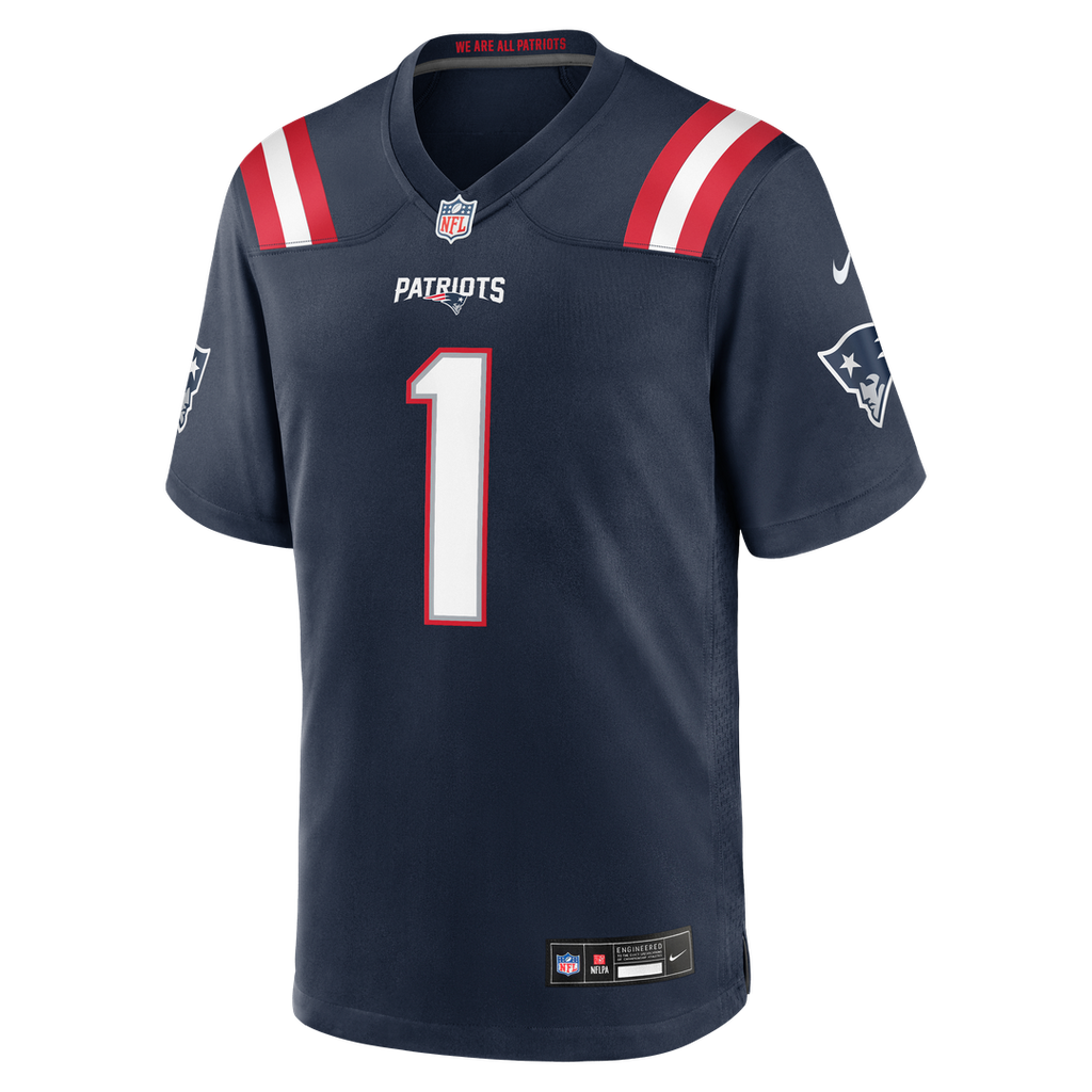 New England Patriots A.J. Brown Nike Team Game Jersey - Navy