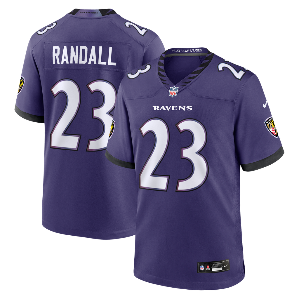 Baltimore Ravens Adam Randall Nike Team Game Jersey - Purple