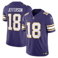 Minnesota Vikings Justin Jefferson Nike Alternate Classic Vapor F.U.S.E. Stitched Limited Jersey - Purple