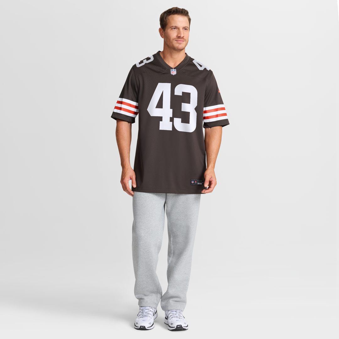Cleveland Browns Mohamoud Diabate Nike Team Game Jersey - Brown