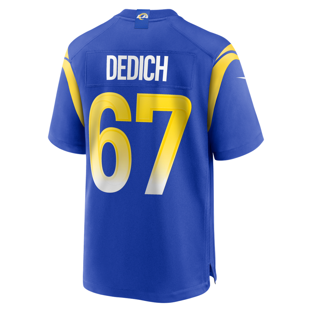 Los Angeles Rams Justin Dedich Nike Game Jersey - Royal