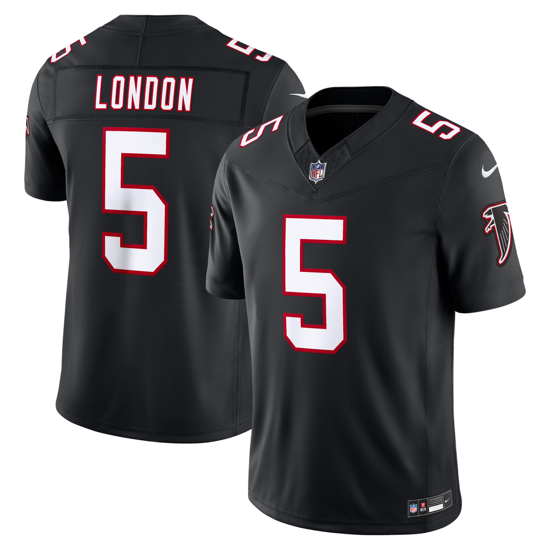 Atlanta Falcons Drake London Nike Alternate Throwback Vapor F.U.S.E. Stitched Limited Jersey - Black