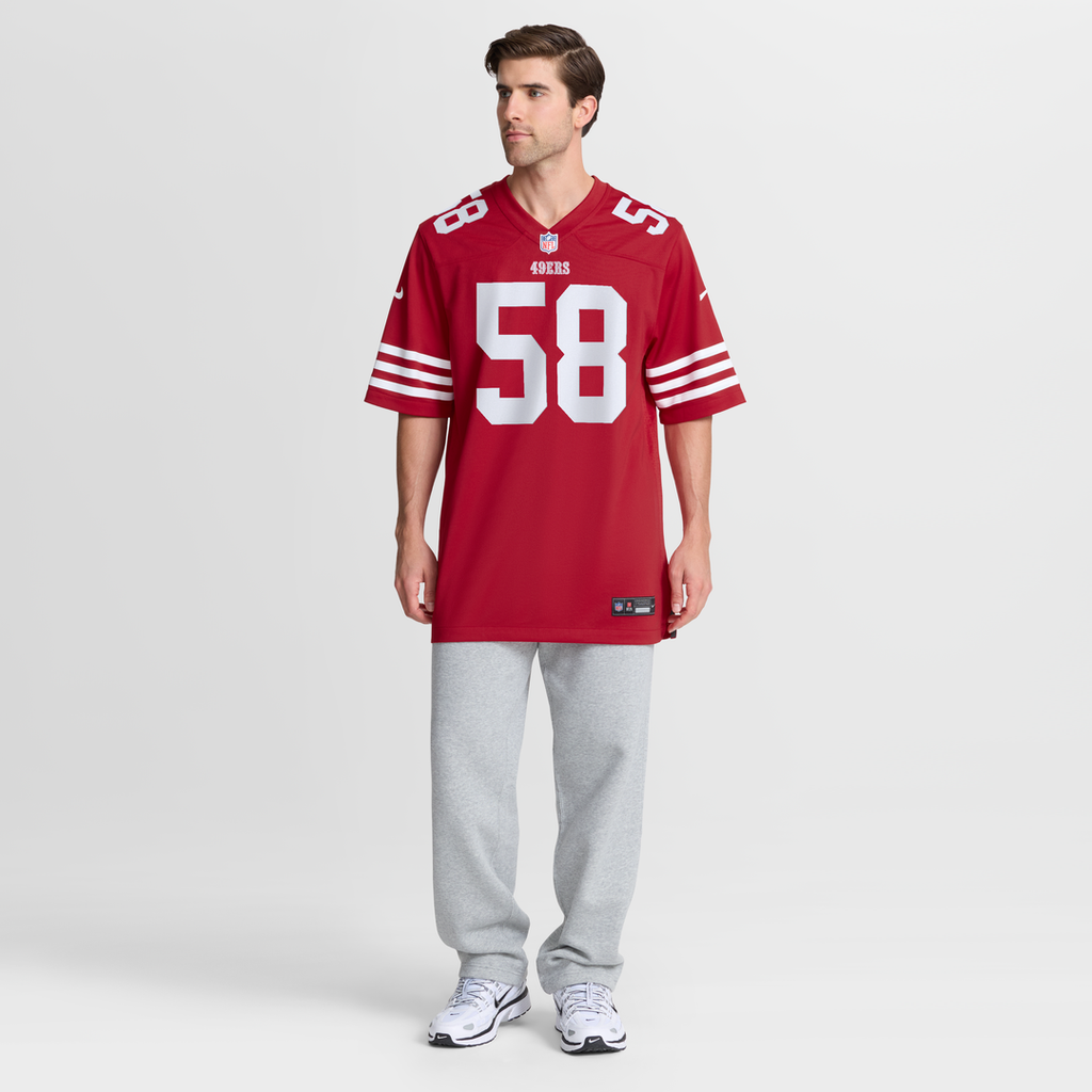 San Francisco 49ers Jarrett Patterson Nike Team Game Jersey - Scarlet