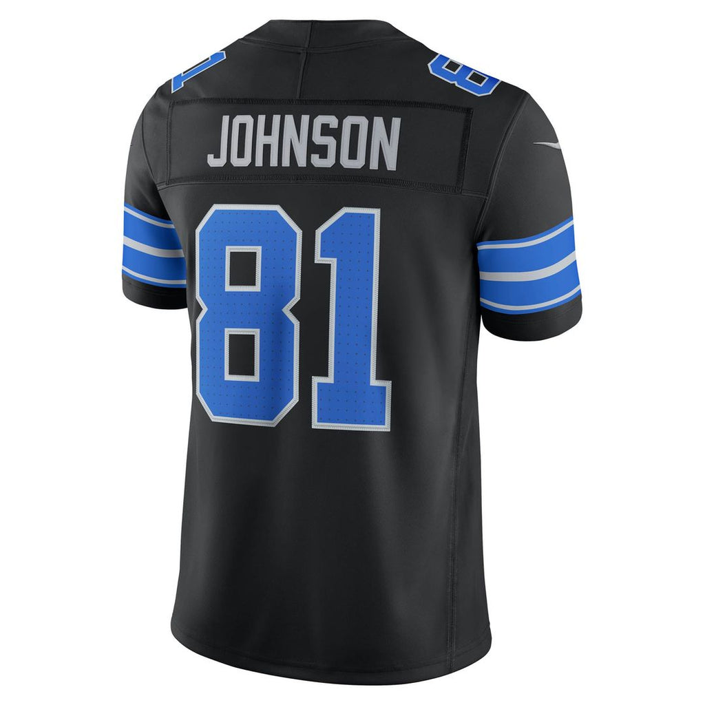 Detroit Lions Calvin Johnson Nike Alternate Vapor F.U.S.E. Stitched Retired Limited Jersey - Black