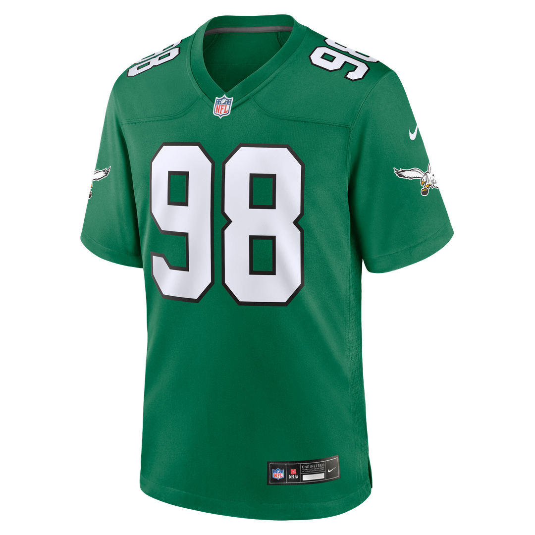 Philadelphia Eagles Jalen Carter Nike Game Jersey - White