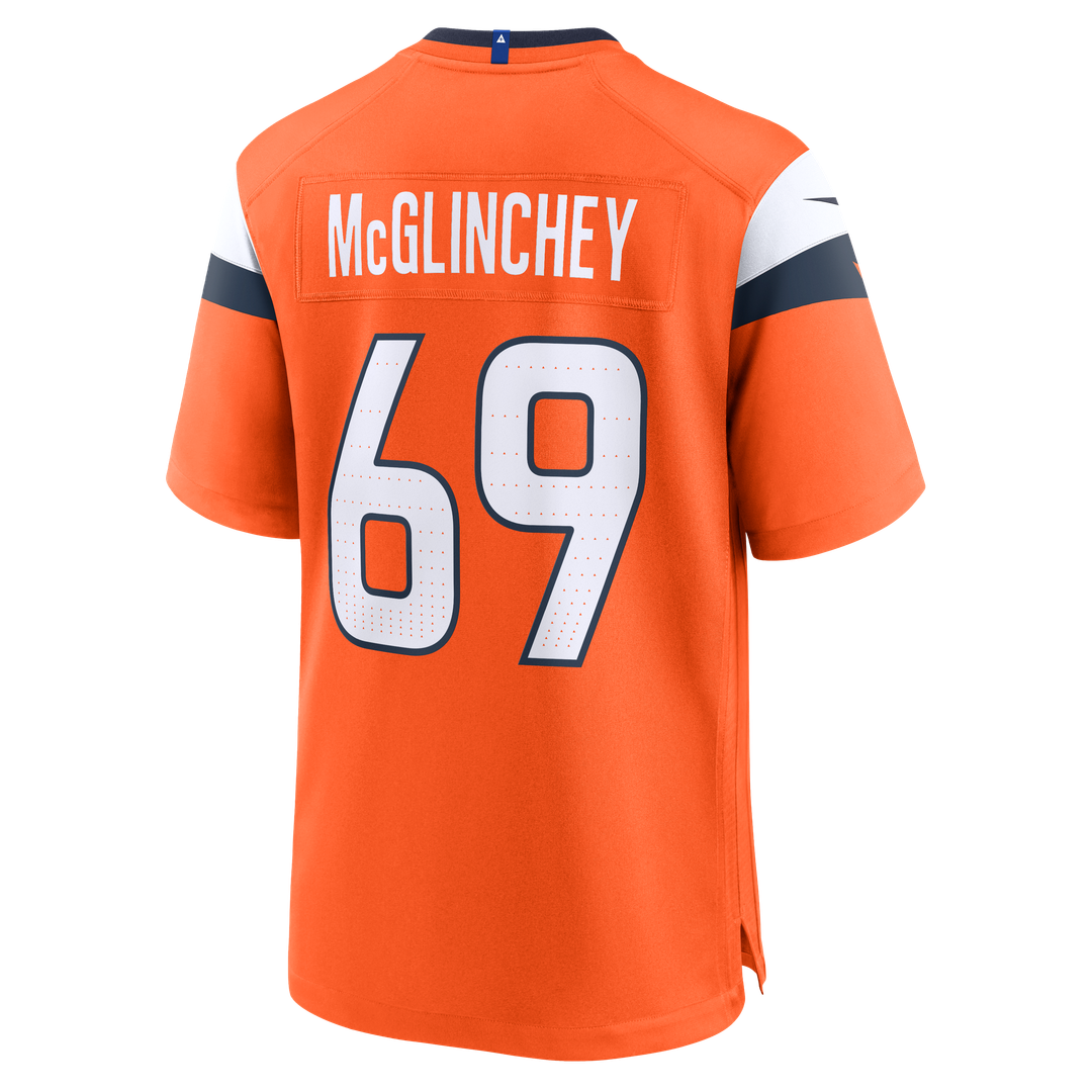 Denver Broncos Mike McGlinchey Nike Team Game Jersey - Orange