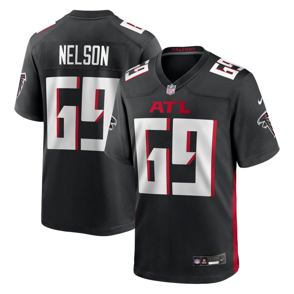 Atlanta Falcons Jack Nelson Nike Team Game Jersey - Black